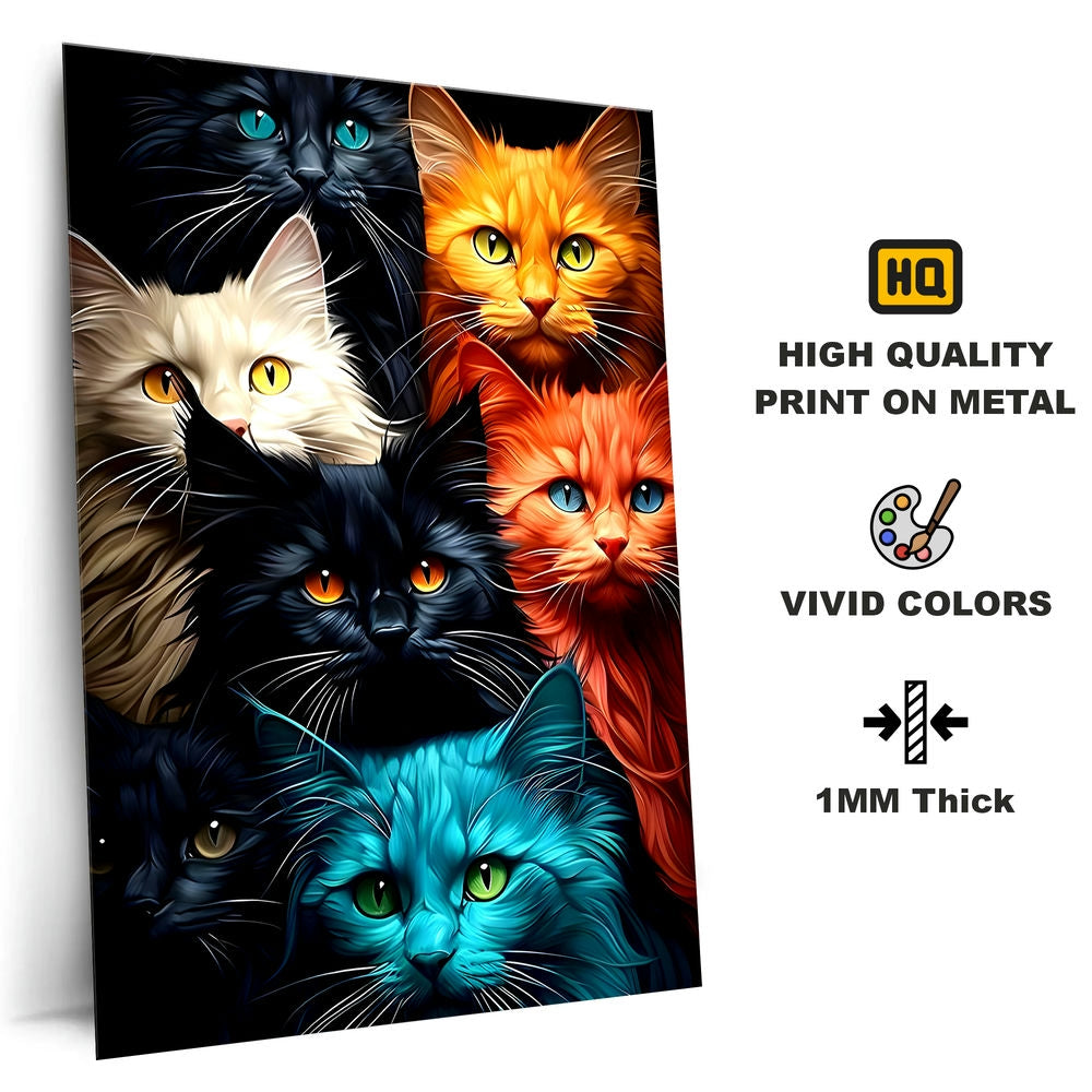 Metal Poster - Cats C01 Mobile Case by CoverMeUp - Style 4