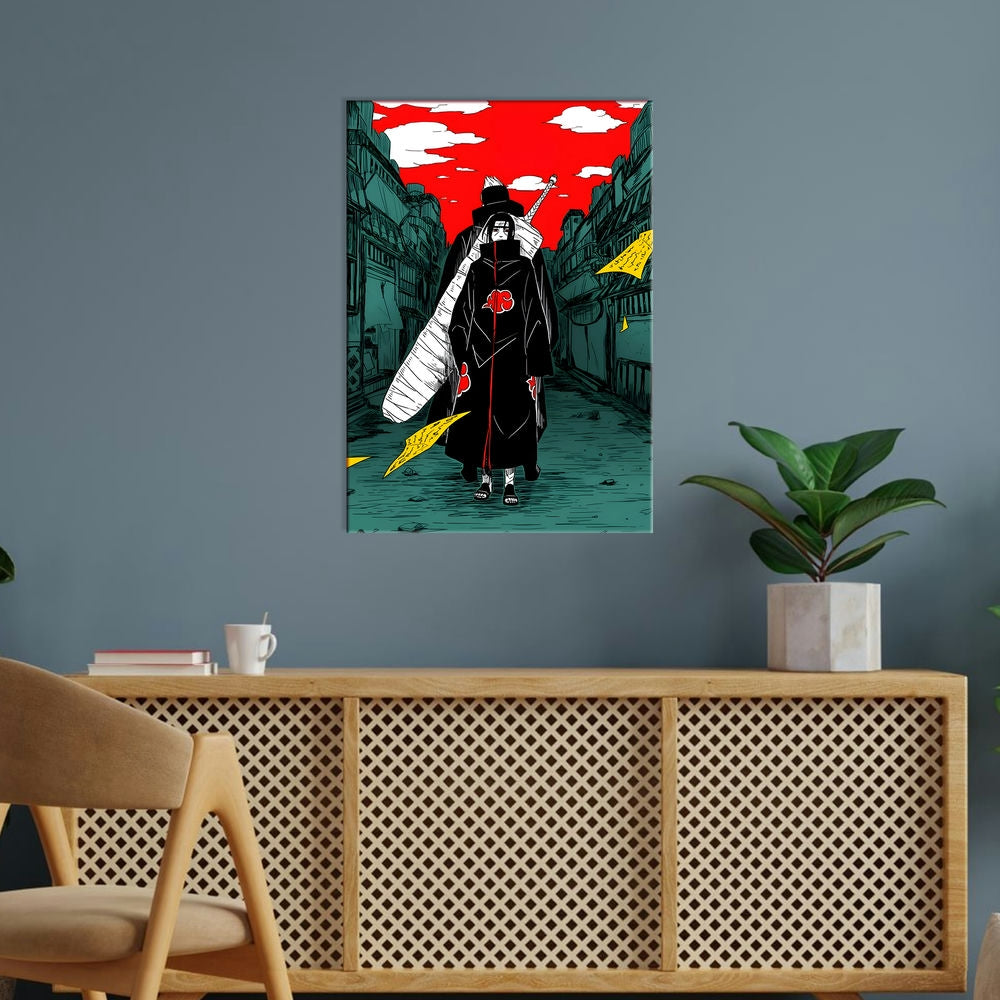 Metal Poster - Anime Itachi and Kisame legendary Members Mobile Case by CoverMeUp - Style 5