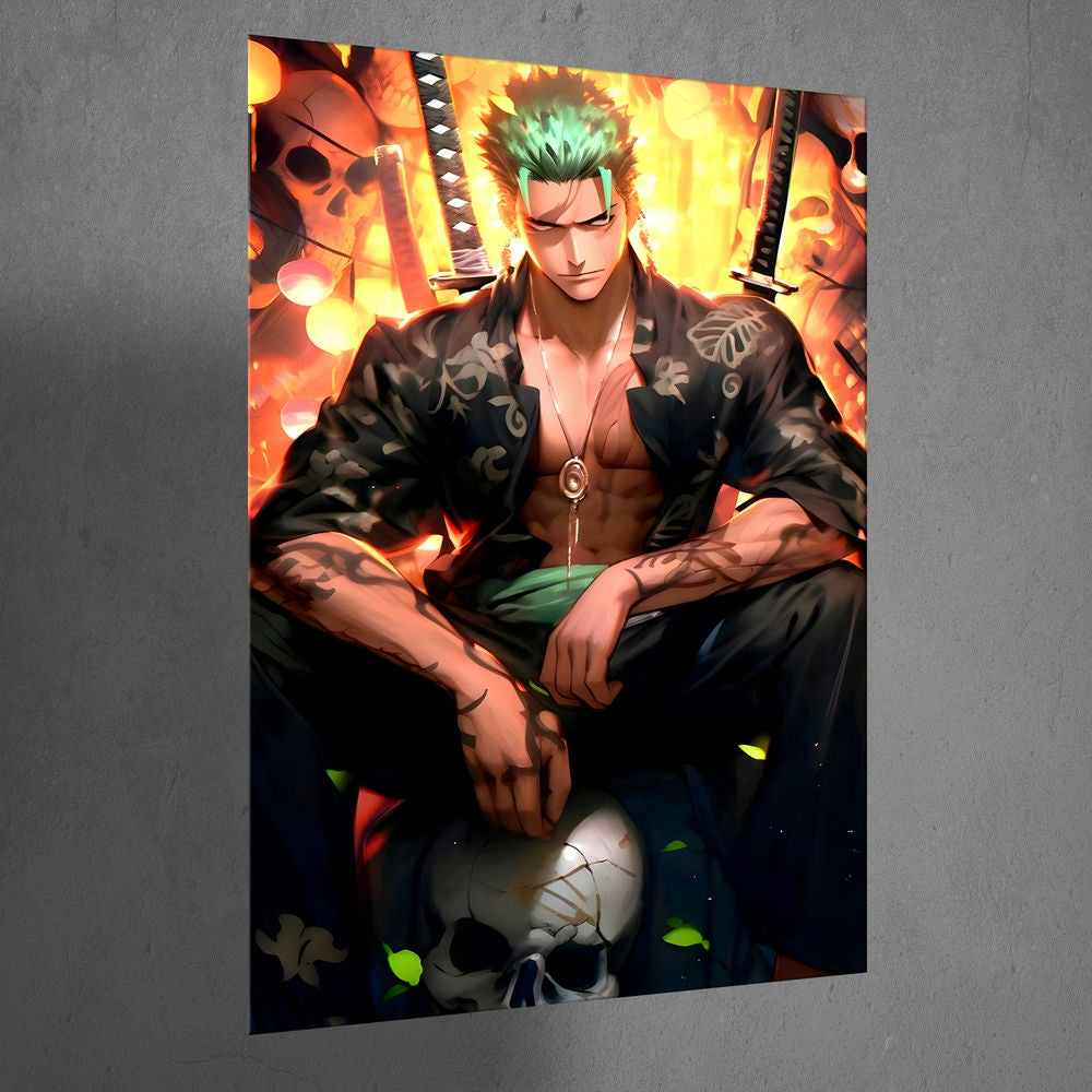 Metal Poster - One Piece Roronoa Zoro OP51 Mobile Case by CoverMeUp - Style 3