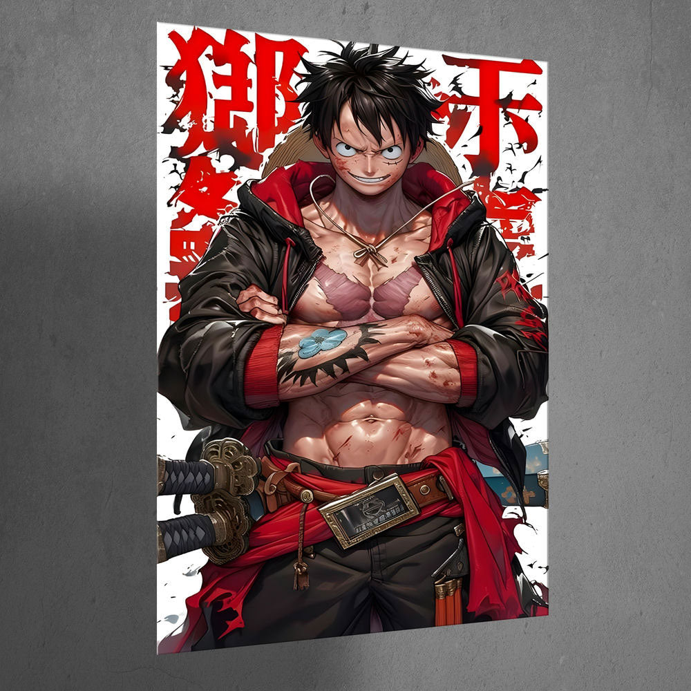 Metal Poster - One Piece Monkey D Luffy OP02 Mobile Case by CoverMeUp - Style 3