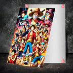 Metal Poster - Anime One Piece Friends Mobile Case by CoverMeUp - Style 2