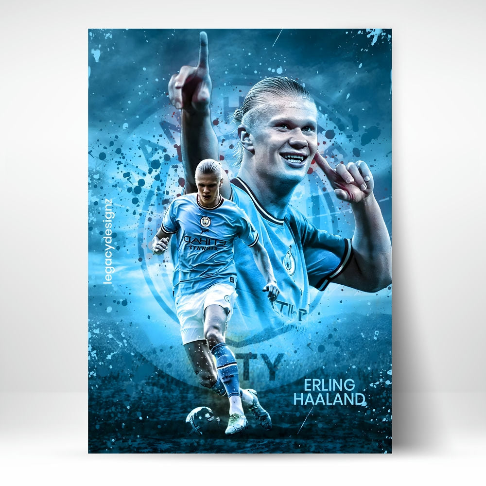Metal Poster - Footballer Erling Haaland EH04 Mobile Case by CoverMeUp