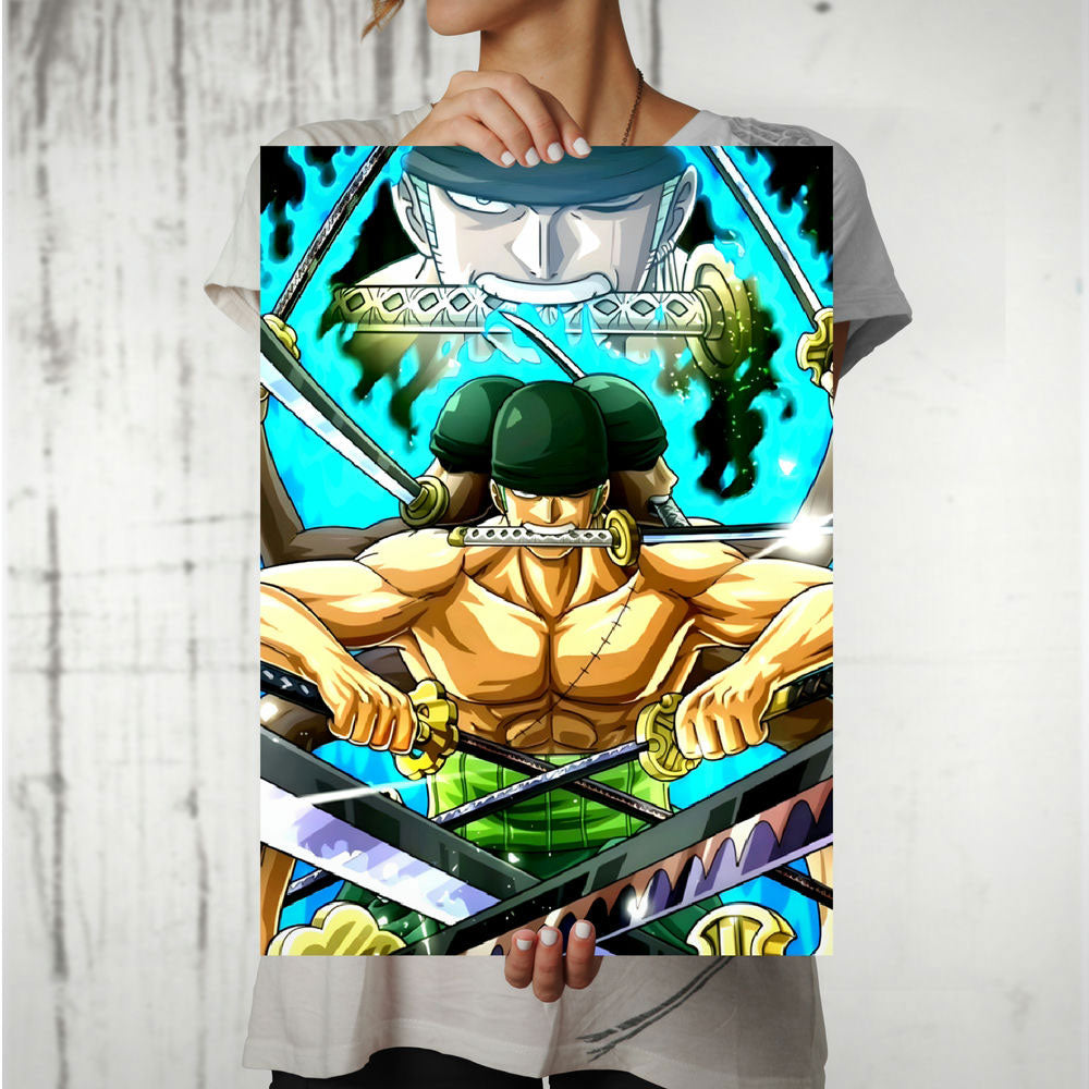 Metal Poster - One Piece Roronoa Zoro OP24 Mobile Case by CoverMeUp - Style 8