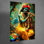 Metal Poster - Lord Krishna LK03 Mobile Case by CoverMeUp - Style 3