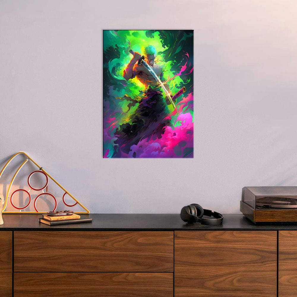 Metal Poster - Anime One Piece Zoro OP72 Mobile Case by CoverMeUp - Style 6