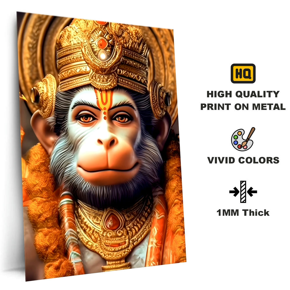 Metal Poster - Lord Hanuman LH03 Mobile Case by CoverMeUp - Style 4