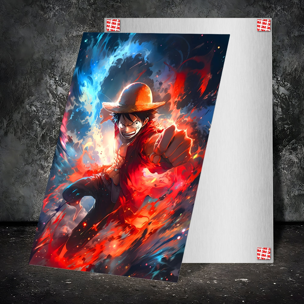 Metal Poster - Anime One Piece Luffy OP64 Mobile Case by CoverMeUp - Style 2