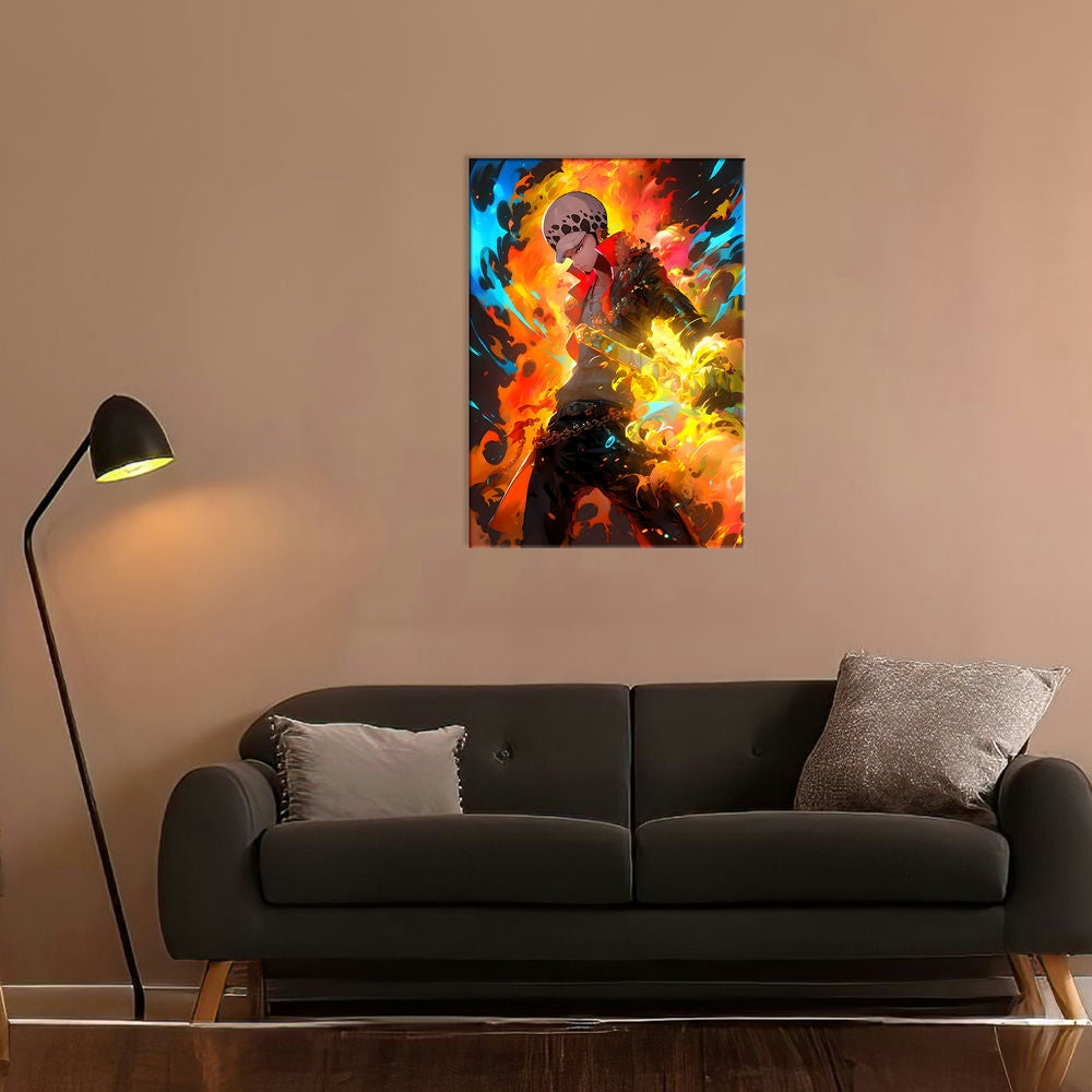 Metal Poster - Anime One Piece Law OP63 Mobile Case by CoverMeUp - Style 7