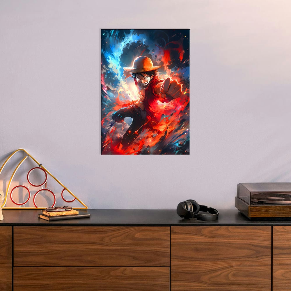 Metal Poster - Anime One Piece Luffy OP64 Mobile Case by CoverMeUp - Style 6