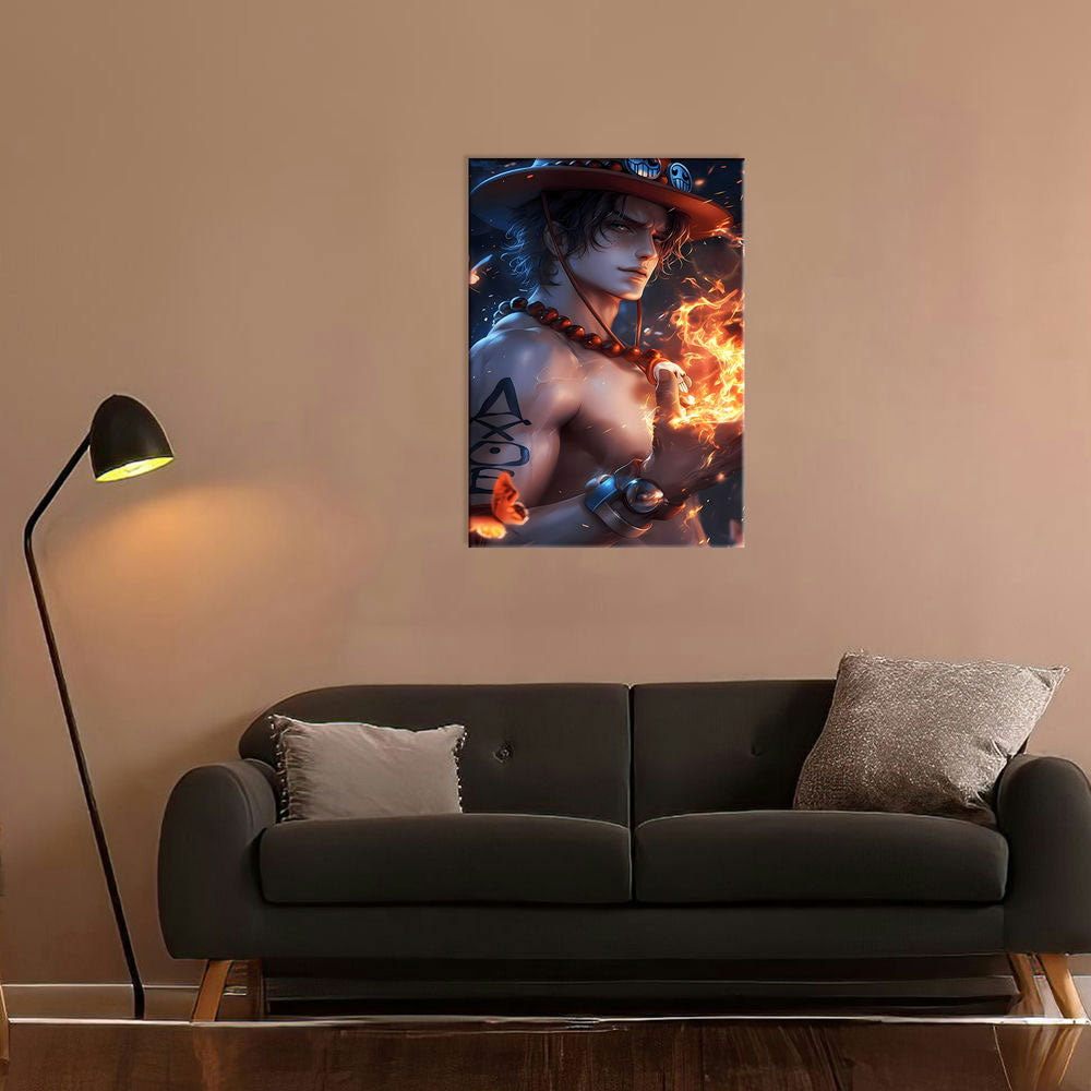 Metal Poster - One Piece Portgas D Ace OP18 Mobile Case by CoverMeUp - Style 7