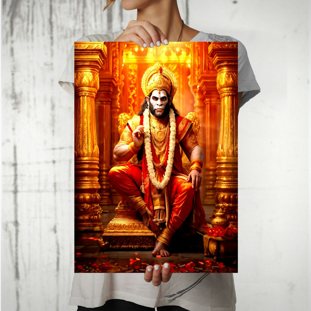 Metal Poster - Lord Hanuman LH05 Mobile Case by CoverMeUp - Style 8