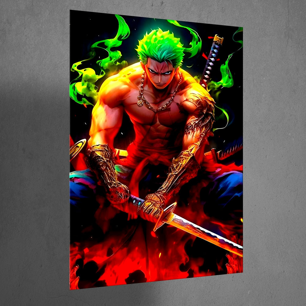 Metal Poster - One Piece Roronoa Zoro OP42 Mobile Case by CoverMeUp - Style 3
