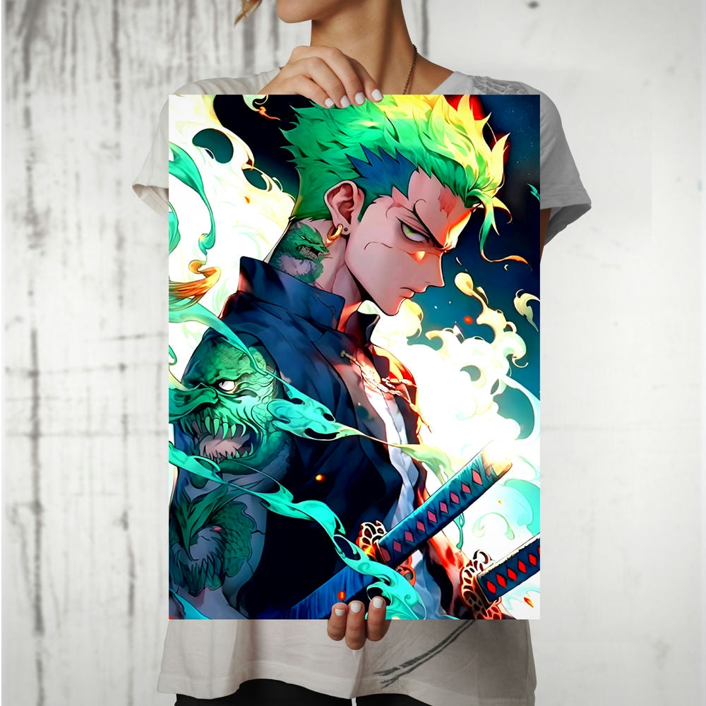 Metal Poster - One Piece Roronoa Zoro OP46 Mobile Case by CoverMeUp - Style 8