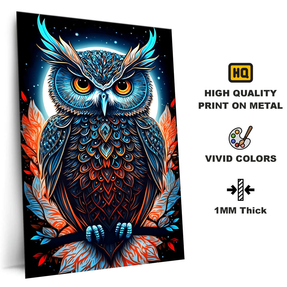 Metal Poster - Wildlife Owl WO02 Mobile Case by CoverMeUp - Style 4