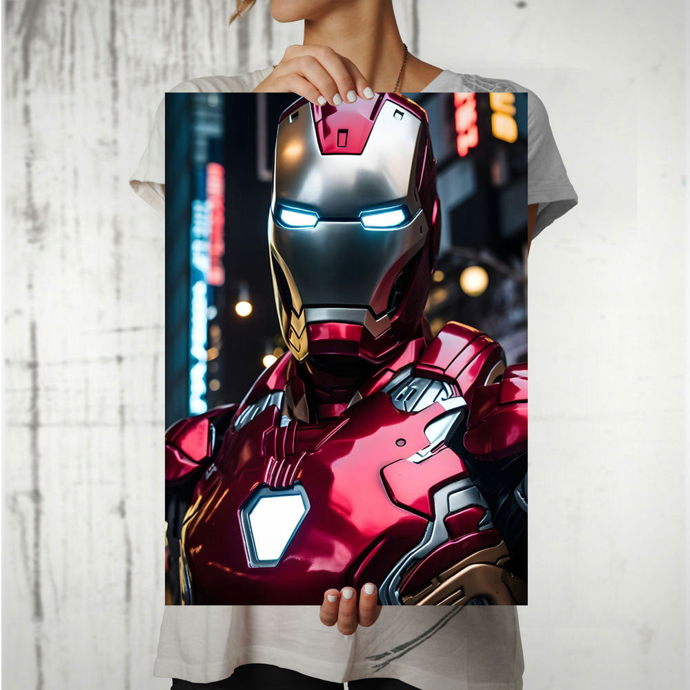 Metal Poster - Superhero Iron Man IM01 Mobile Case by CoverMeUp - Style 8
