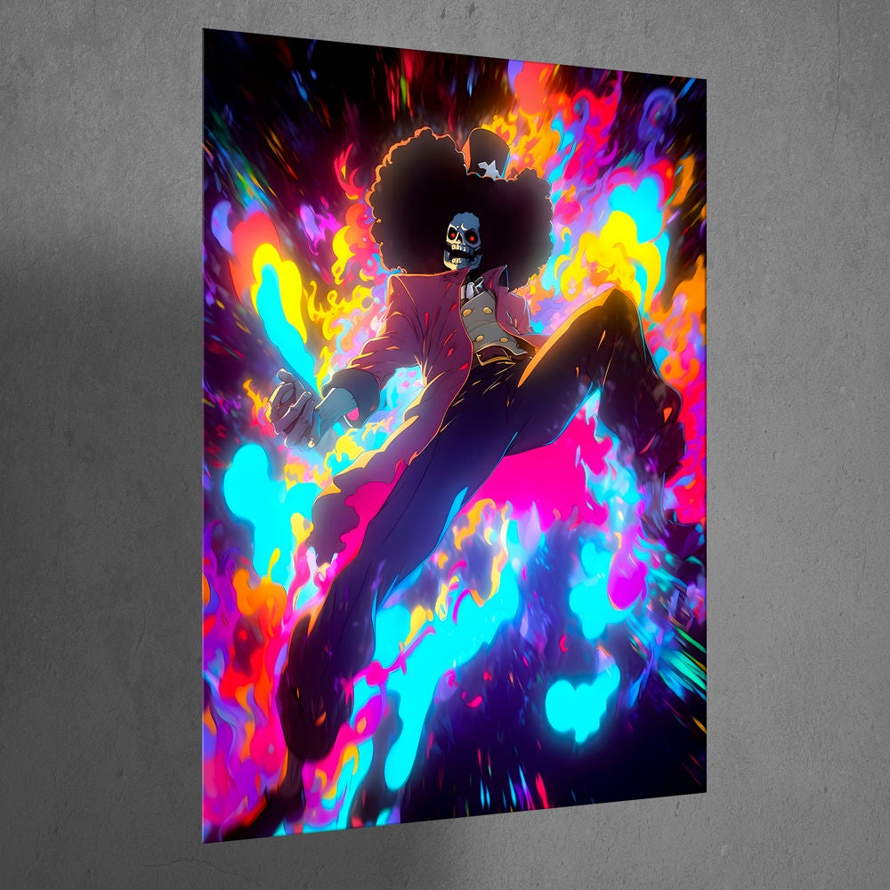 Metal Poster - Anime One Piece Brook OP60 Mobile Case by CoverMeUp - Style 3