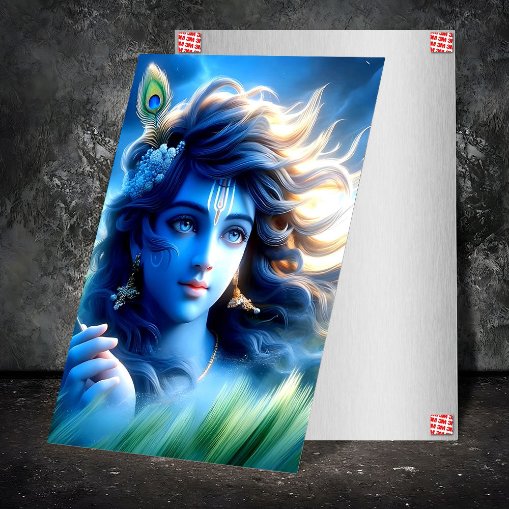 Metal Poster - Lord Krishna LK01 Mobile Case by CoverMeUp - Style 2