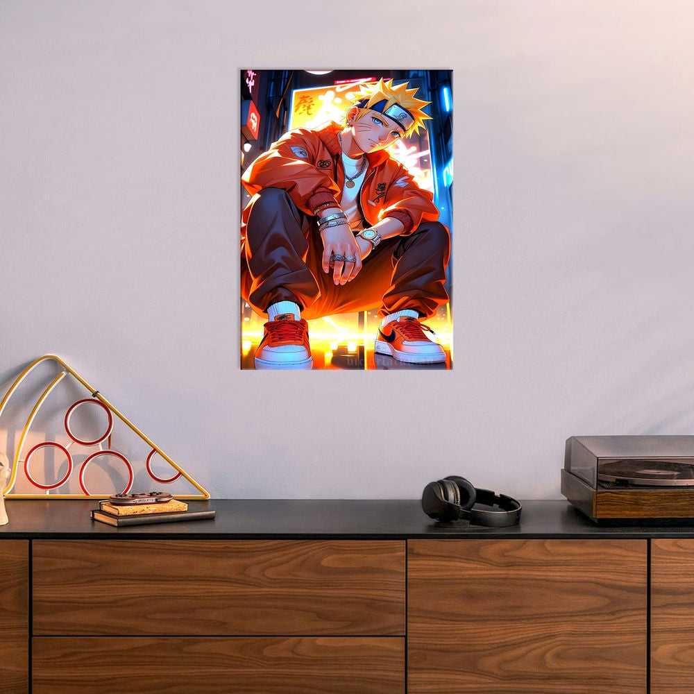 Metal Poster - Anime Naruto Uzumaki NU05 Mobile Case by CoverMeUp - Style 6