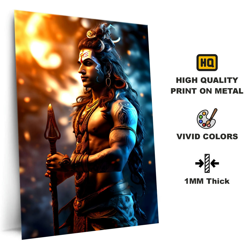 Metal Poster - Lord Shiva LS21 Mobile Case by CoverMeUp - Style 4