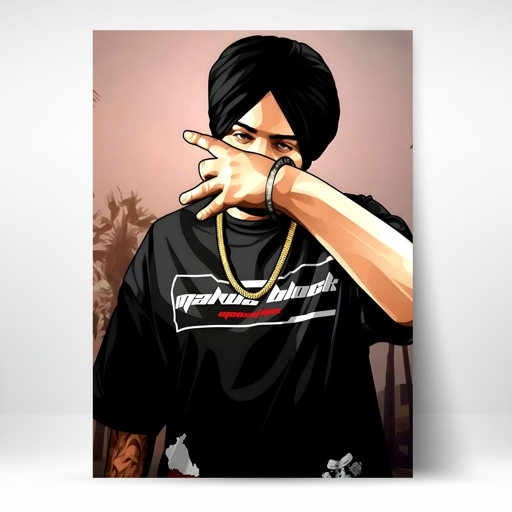 Metal Poster - Sidhu Moose Wla SM02 Mobile Case by CoverMeUp