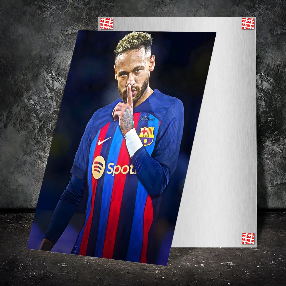 Metal Poster - Footballer Neymar Jr NJR05 Mobile Case by CoverMeUp - Style 2