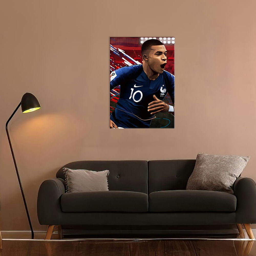 Metal Poster - Footballer Kylian Mbappe KM01 Mobile Case by CoverMeUp - Style 7