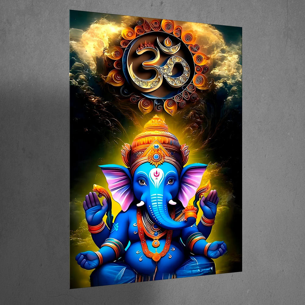 Metal Poster - Lord Ganesh LG01 Mobile Case by CoverMeUp - Style 3