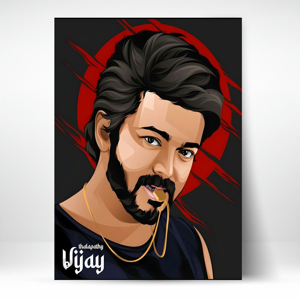 Metal Poster - Thalapathy Vijay TV03 Mobile Case by CoverMeUp