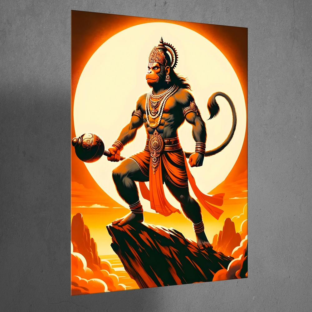 Metal Poster - Lord Hanuman LH09 Mobile Case by CoverMeUp - Style 3