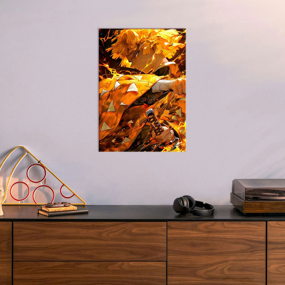 Metal Poster - Anime Zenitsu AZ1 Mobile Case by CoverMeUp - Style 6