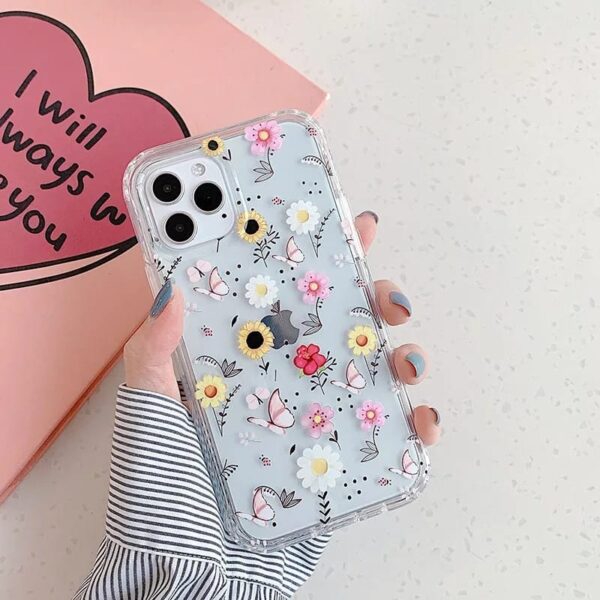 Floral Flower Custom Slim Soft Cases Mobile Case by CoverMeUp - Style 9