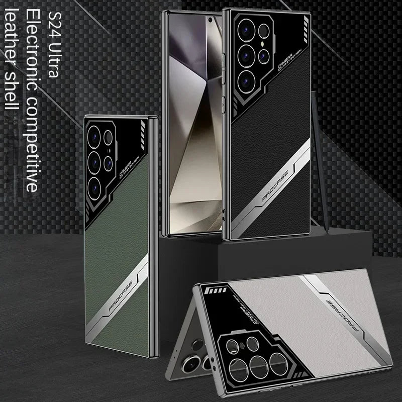 echo-pro-level-leather-electroplated-case-samsung