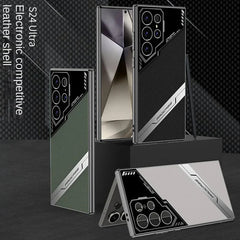echo-pro-level-leather-electroplated-case-samsung