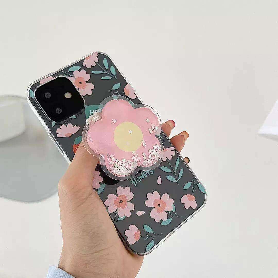 Floral Oil Phone Holder Custom Slim Soft Cases Mobile Case by CoverMeUp