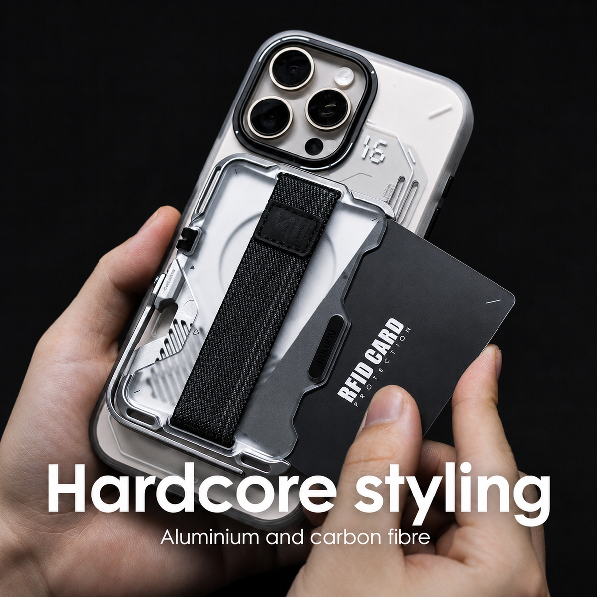 Aulumu G03 Multi-Tool Magnetic Metal Wallet | Frosted Cover | MagSafe