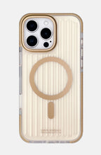 Protective Apple iPhone Back Cover - Santa Barbara Polo Jeremy Series Transparent Magsafe Case for iPhone 16 Pro (Desert Titanium)