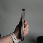 iPhone 17 Pro max 9-Shaped Frameless Metal Bumper Case with Hidden Lens Stand | Shockproof Aviation-Grade Alloy Frame