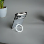 iPhone 17 Pro Max Frosted Frameless Metal Kickstand Case