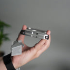 iPhone 17 Pro Max Leather Frameless Metal Kickstand Case