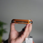 iPhone 17 Pro Max Leather Frameless Metal Kickstand Case