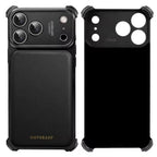 iPhone 17 Pro Max Premium Aluminum Metal Frame Case | Shockproof Corners | Luxury Leather Shells MagSafe Cover