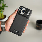 iPhone 17 Series Premium Metallic AeroFLex Leather MagSafe Case