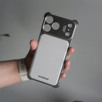 iPhone 17 Pro Max Premium Aluminum Metal Frame Case | Shockproof Corners | Luxury Leather Shells MagSafe Cover