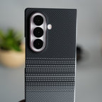 Aramid Design Hard Pc Case for Samsung Galaxy Z Fold 8 Ultra | MagSafe Cover | BlackGrayLine Design