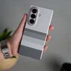 Aramid Design Hard Pc Case for Samsung Galaxy Z Fold 8 Ultra | MagSafe Cover | GrayBlackLine Design
