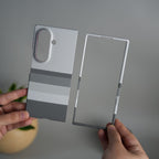 Aramid Design Hard Pc Case for Samsung Galaxy Z Fold 8 Ultra | MagSafe Cover | GrayBlackLine Design
