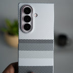 Aramid Design Hard Pc Case for Samsung Galaxy Z Fold 8 Ultra | MagSafe Cover | GrayBlackLine Design