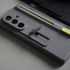 Front Glass Protection Case With PushUP S Pen Holder for Samsung Galaxy Z Fold 8 Ultra