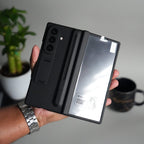 Front Glass Protection Case With PushUP S Pen Holder for Samsung Galaxy Z Fold 8 Ultra