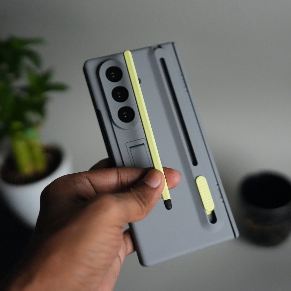 Front Glass Protection Case With PushUP S Pen Holder for Samsung Galaxy Z Fold 8 Ultra